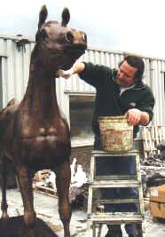bronze pure bred arabian horse Kubinec