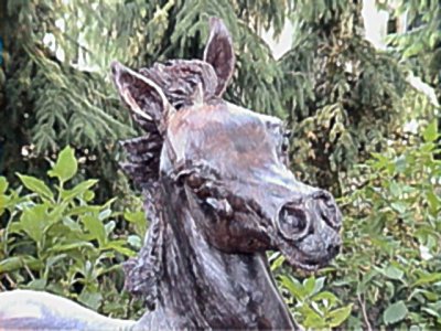 Detail Bronze Horse Kubinec