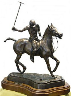 Polo player of bronze