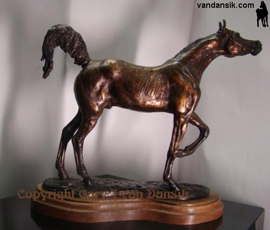 Bronze Horses,mini desksize
Arabian thoroughbred Stallion mini desksize