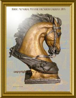 
 Horse Civil War Memorial Statue For North Carolina.U.S.A 
 