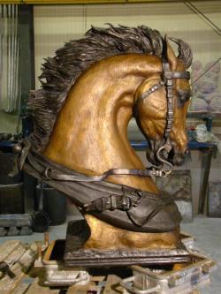 Horse Civil War Memorial Statue For North Carolina.U.S.A